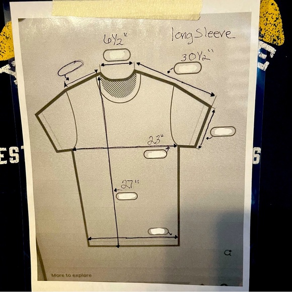 Yellowstone, long sleeve T-shirt, extra large, navy blue. - Picture 6 of 6